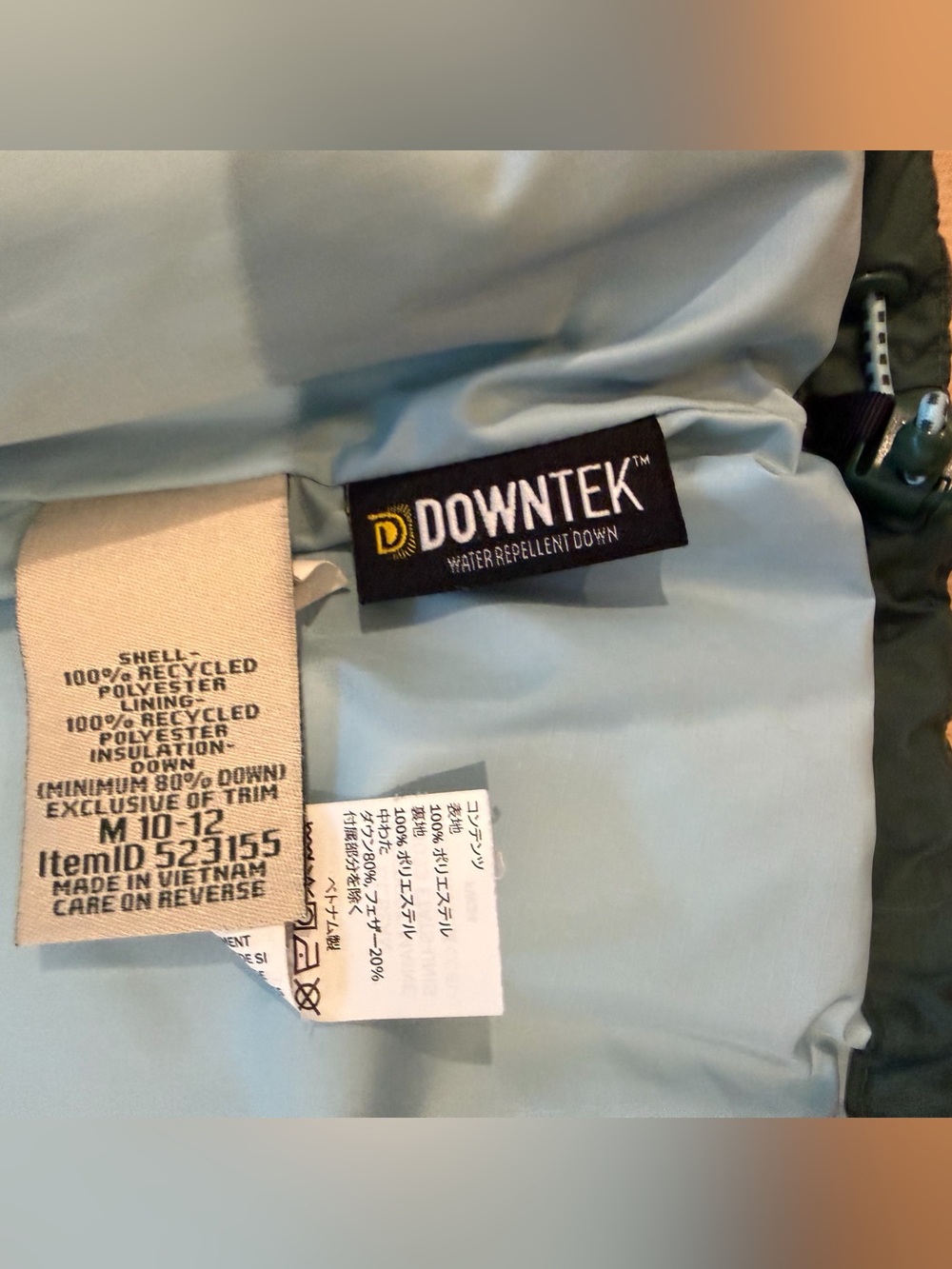 L.L.Bean Kids’ DownTek Hooded Puffer Jacket M 10–12 – See Description - Picture 4 of 8